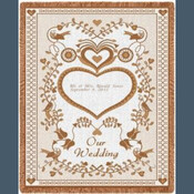 Wedding Parchment Throw